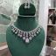 Picture of AD CZ Necklace with white stones